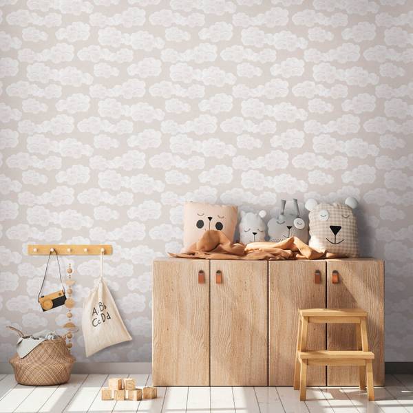 Vliestapete 771433-GU Beige - Fleece - 53 x 1005 x 1 cm