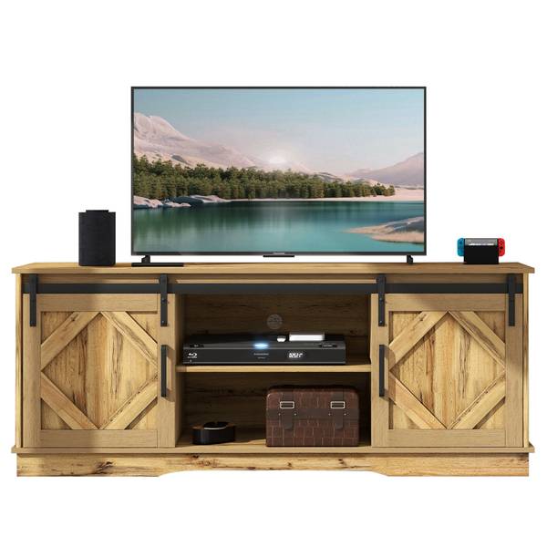TV-Lowboard Astraios Ⅳ Schwarz - Braun - Holz