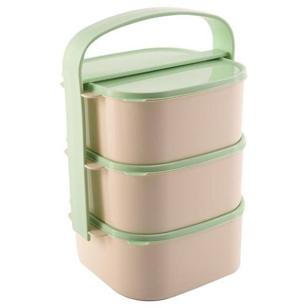 Lunchbox Ersatzbehälter 181721 Beige - Kunststoff - 15 x 7 x 15 cm