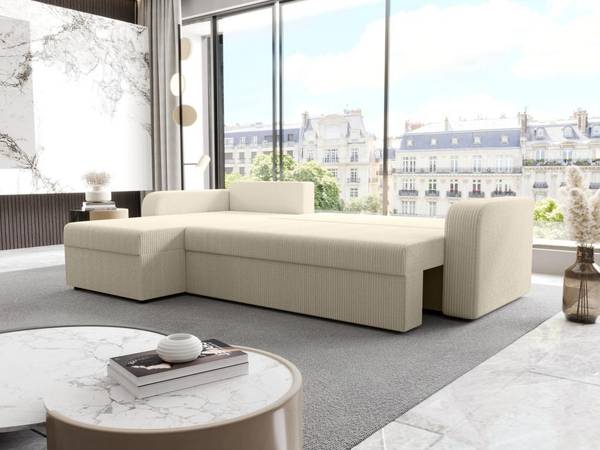 Schlafsofa ONABIA Beige - Textil - 240 x 80 x 139 cm