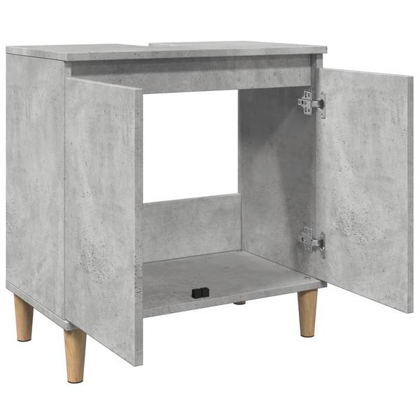 Waschbeckenunterschrank XT8823 Grau - Holzwerkstoff - 33 x 60 x 58 cm