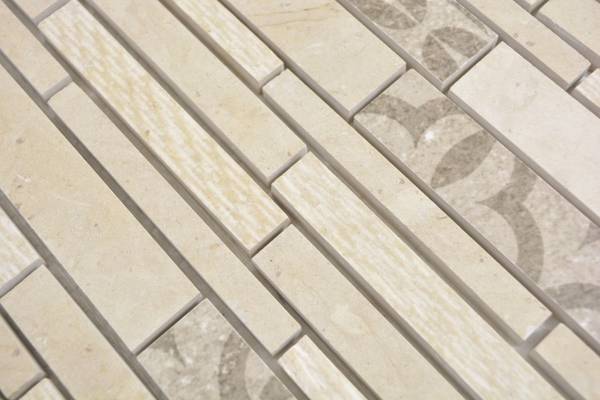Mosaikfliesen MTS 27B A01 Beige - Stein - 27 x 27 x 27 cm