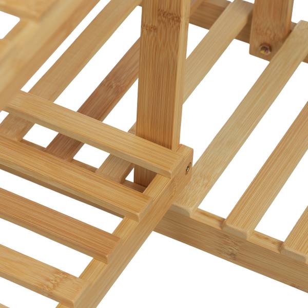 Eck Pflanzenregal Bambus Braun - Holzverbundwerkstoff - 62 x 101 x 62 cm