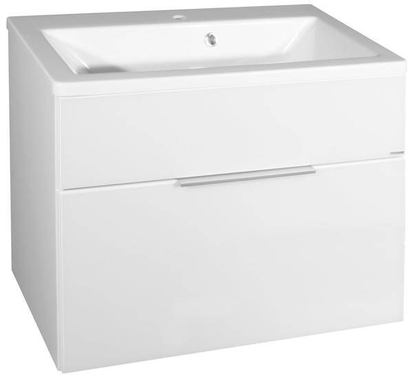 Badmöbel Set Kara Weiß (3-teilig) Weiß - Holzwerkstoff - 81 x 70 x 101 cm