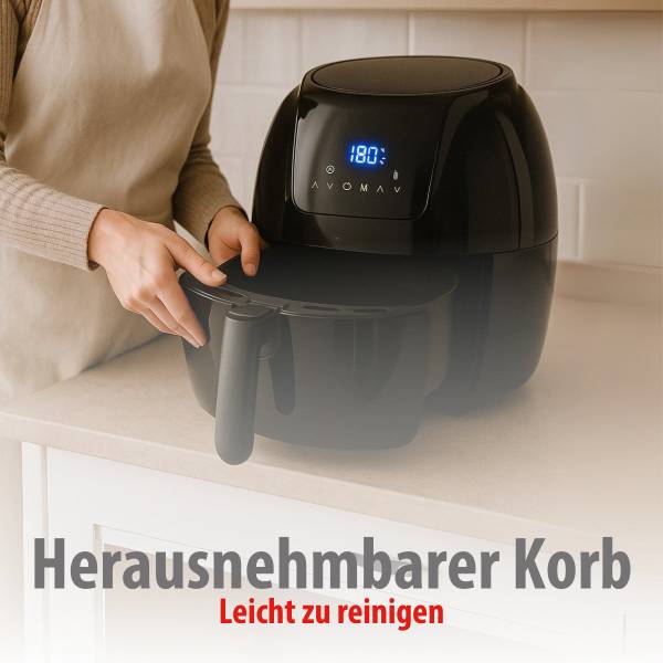 Heißluftfritteuse MEALHE2230018 Schwarz - Kunststoff - 33 x 37 x 40 cm