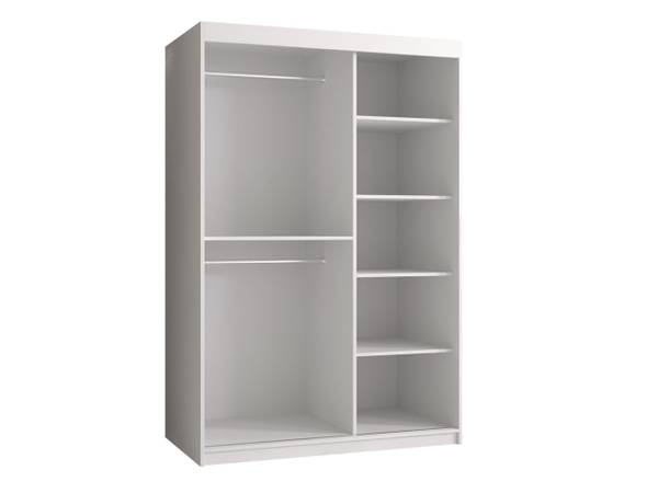 Kleiderschrank Riflo Slim 1 120 Weiß