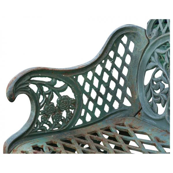 Tuinbank LIBERTA groen - gietijzer - 55 x 90 x 110 cm