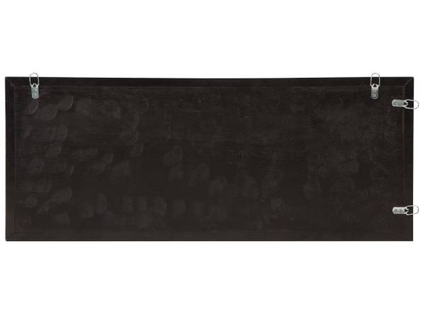 Wanddecoratie TOLUCA bruin - massief hout - 100 x 40 x 4 cm