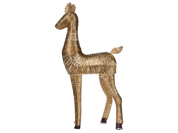 Décoration LED AKUREYRI Doré - Métal - 54 x 110 x 25 cm