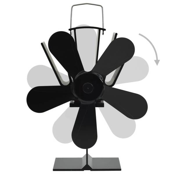 Ofenventilator 3002672 Schwarz - Aluminium - 11 x 22 x 16 cm