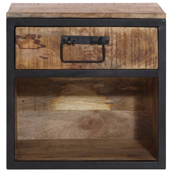 Nachttisch DE845 Braun - Massivholz - 40 x 40 x 35 cm