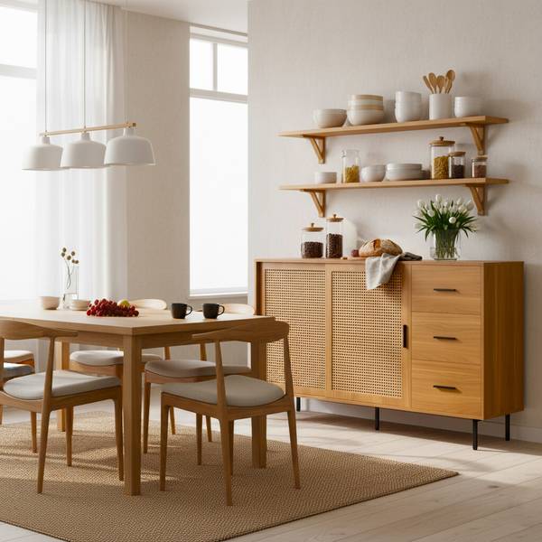 Sideboard Diapause Braun - Holzwerkstoff - 140 x 91 x 37 cm
