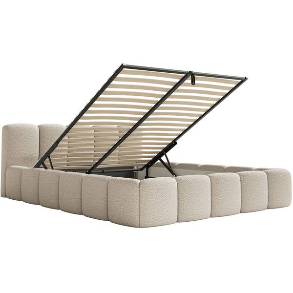 Polsterbett CLOUDY LOW Ecru - Liegefläche Breite: 180 cm