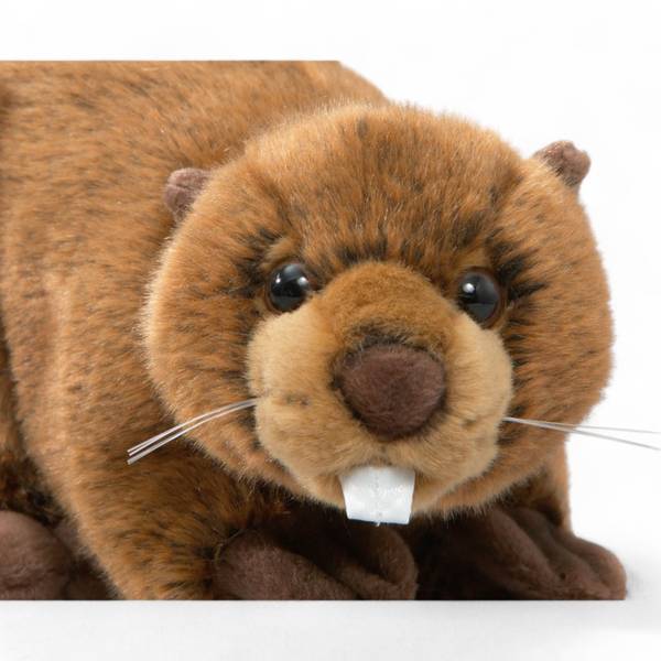 Kuscheltier Biber Braun - Kunstfell - 15 x 15 x 30 cm