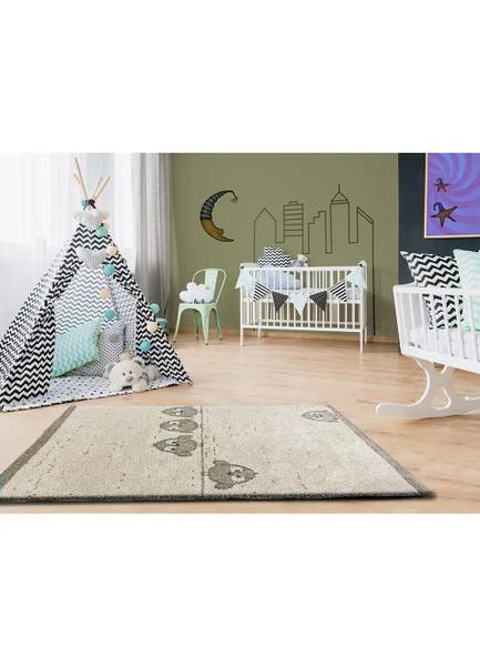 Kinderteppich CRANBERRY Weiß - Polypropylen - 115 x 2 x 170 cm