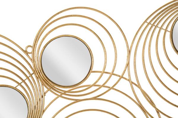 Wanddekoration Rays Gold - Metall - 3 x 45 x 90 cm