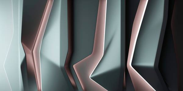 Fototapete Platinum 1 Walls by Patel Schwarz - Braun - Grün - Fleece - 500 x 250 x 1 cm