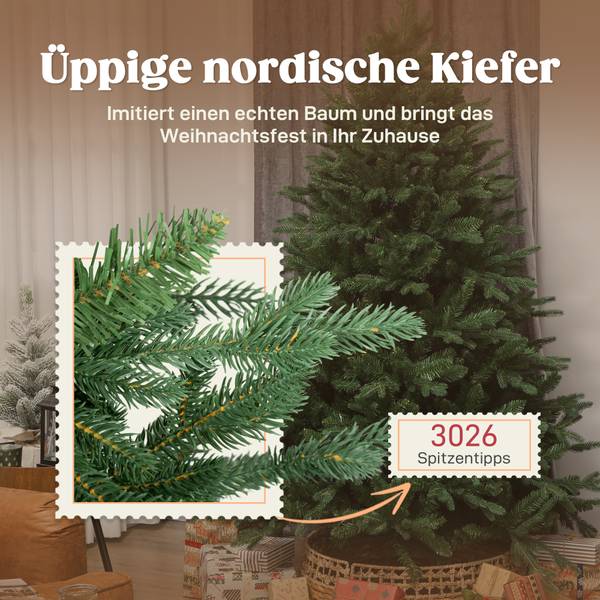 Weihnachtsbaum 83C-150V00GN Grün - Kunststoff - 115 x 180 x 115 cm