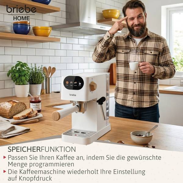 Kaffeemaschine Nordic EC1180WHT Weiß