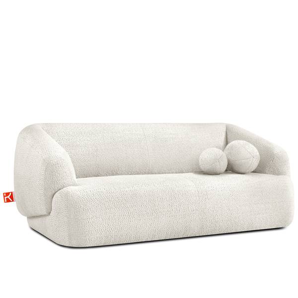 Canapé individuel VIRA Blanc - Gamme chenille