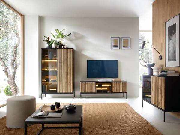 TV-Schrank DEO Braun - ABS - 154 x 56 x 39 cm