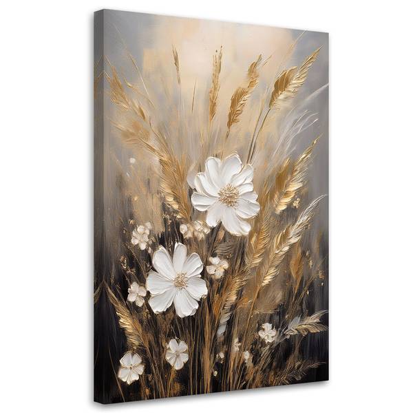 Wandbild wiese natur blumen 70 x 100 cm