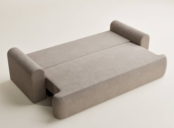 Sofa mit Schlaffunktion Toluca Graubraun