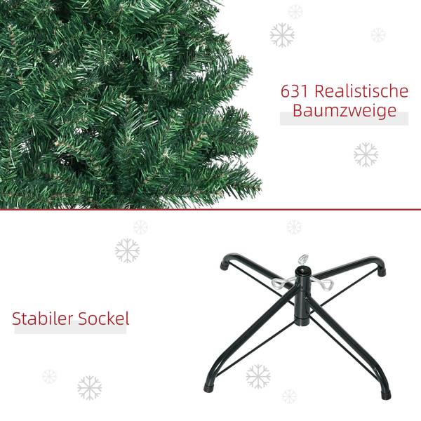 Tannenbaum mit Metallständer 830-183 Grün - Kunststoff - 81 x 210 x 81 cm