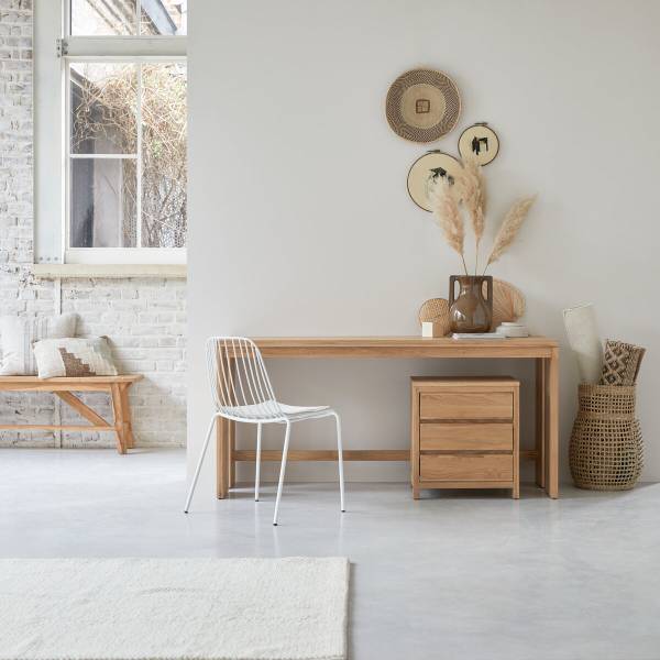 Schreibtisch Eden Beige - Eiche - 160 x 74 x 60 cm