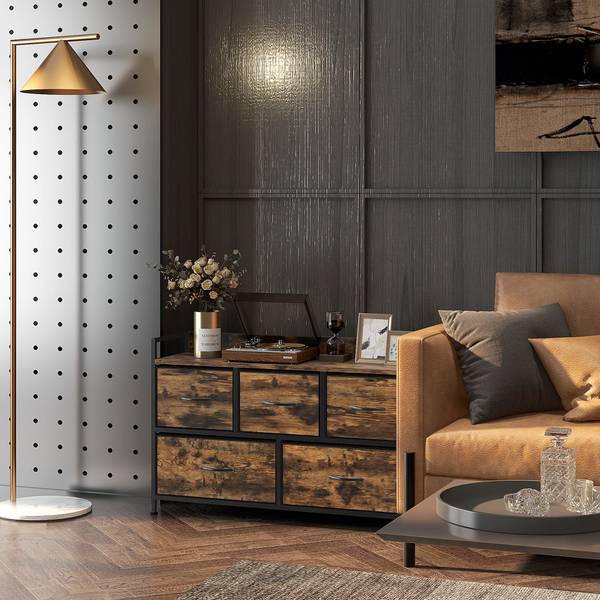 Kommode 831-755V00RB Braun - Holzwerkstoff - 29 x 63 x 98 cm