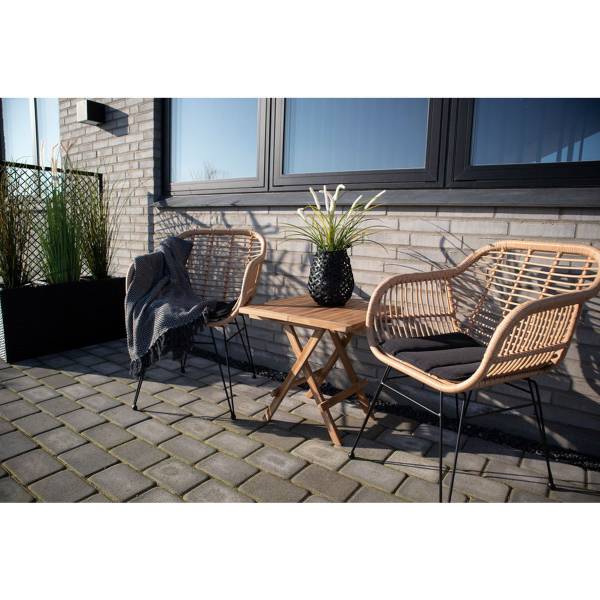 Gartentisch Bilbao Braun - Massivholz - 50 x 50 x 50 cm
