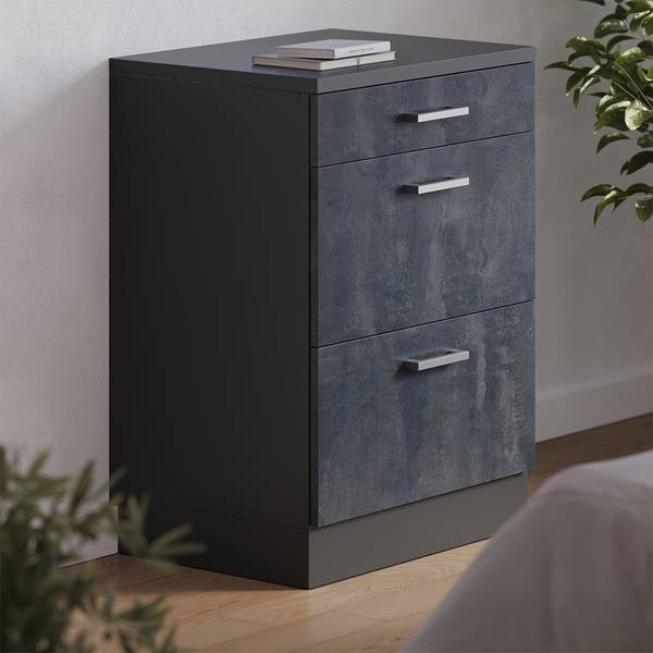 Erweiterungskommode Rion 60758 Grau - Chrom - 60 x 84 x 46 cm