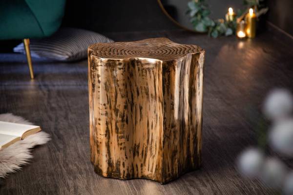 Beistelltisch ORGANIC ORIENT Gold - Metall - 37 x 47 x 37 cm