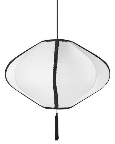 Pendelleuchten TUCURO Schwarz - Weiß - Bambus - 39 x 101 x 39 cm