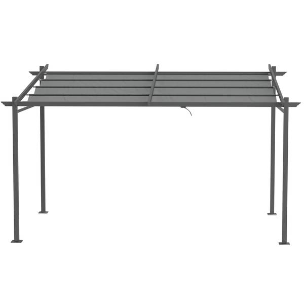 Pergola 84C-360V01CG Grau - Textil - 295 x 230 x 397 cm