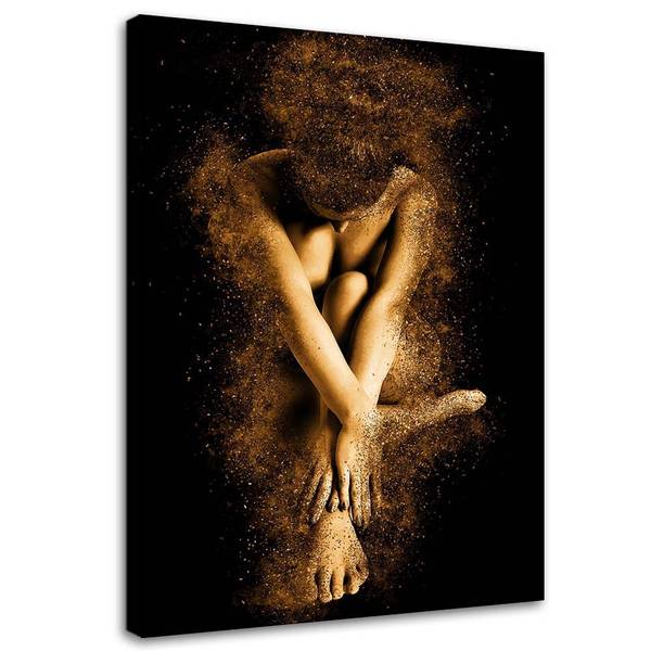 Tableau déco femme poussière nu glamour 80 x 120 cm