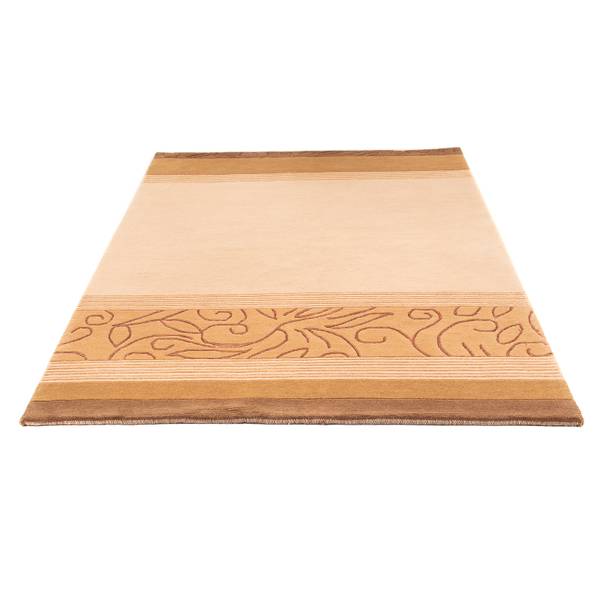 Handgeknüpft Wollteppich Braun - Wolle - 144 x 2 x 200 cm