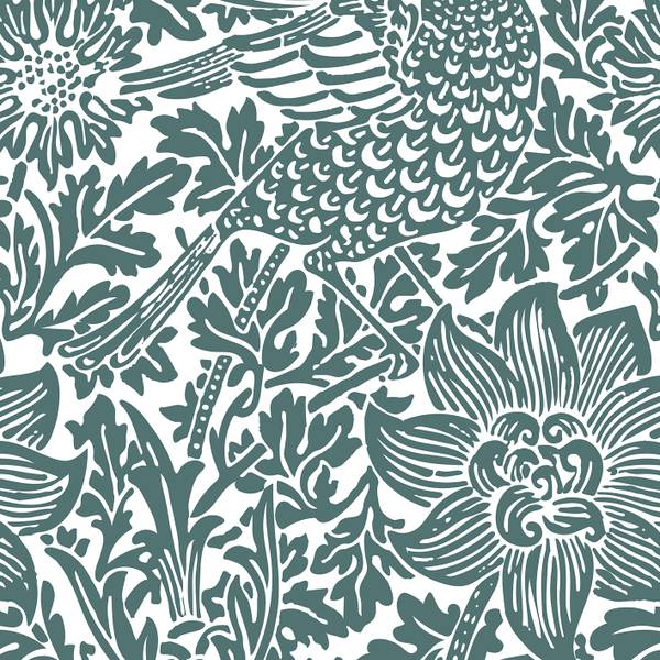 Panorama-Tapete Floresco Grün