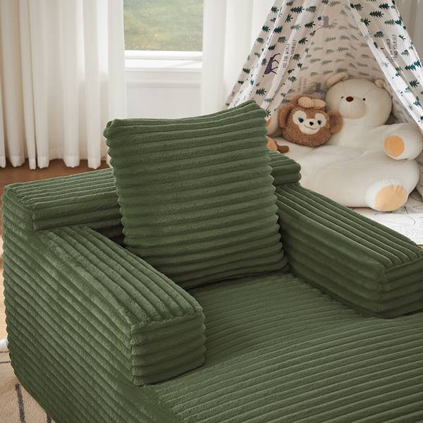 Chaiselongue Liv-Lam Grün - Textil - 81 x 50 x 117 cm