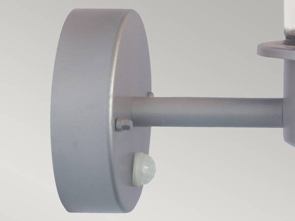 Außenwandleuchte Bewegungsmelder Silber
