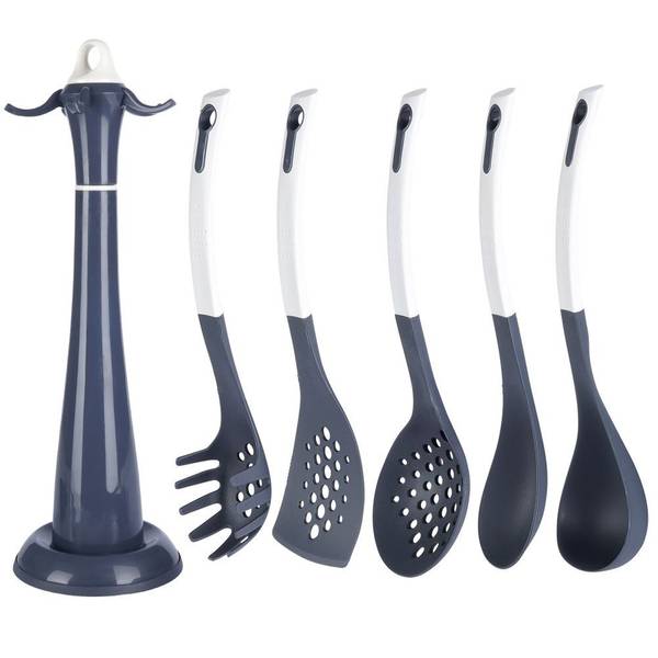 Küchenhelfer Set 5-tlg. 259245 Grau - Kunststoff - 20 x 40 x 20 cm