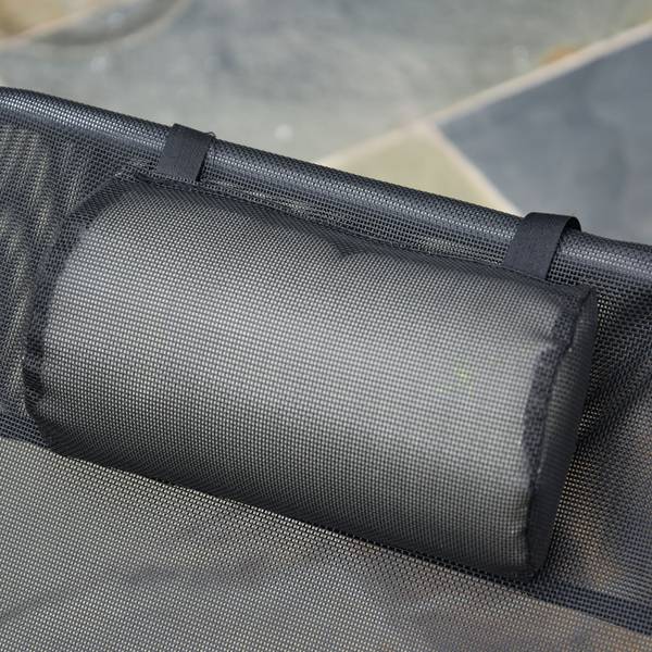 Sonnenliege BB4781 Schwarz - Metall - 56 x 24 x 182 cm