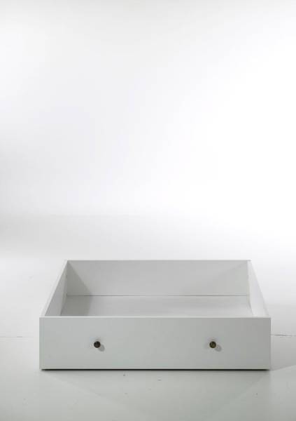 Bettschublade Venedig Weiß - Holz teilmassiv - 100 x 23 x 90 cm