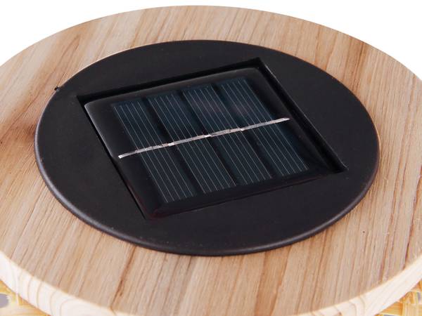 2er Set LED Solarlaternen, Höhe 56,5cm Braun - Bambus - 23 x 57 x 23 cm