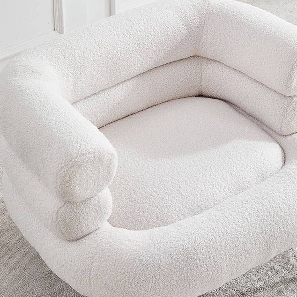 Stoel SF43 wit - plaatmateriaal op houtbasis - metaal - 72 x 67 x 88 cm