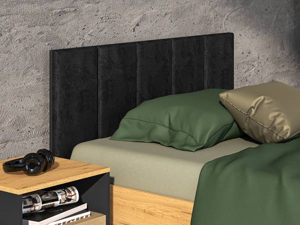 Bett Colt Braun - Holzwerkstoff - 126 x 90 x 208 cm