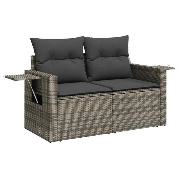 Tuin Bankstel 3036441-4 (8-delig) grijs - staal - 62 x 69 x 62 cm