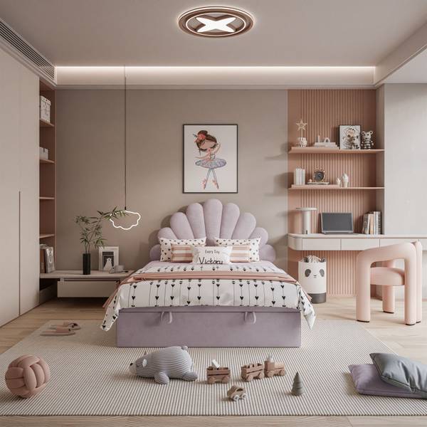 Boxspringbett ASHLEY II Flieder
