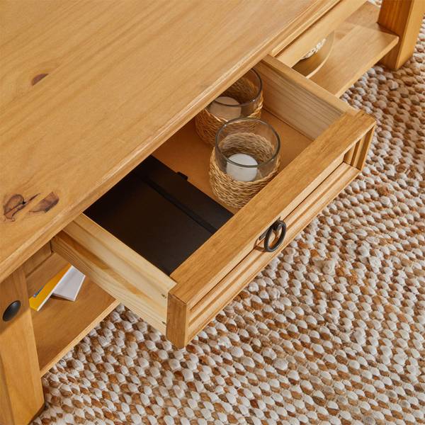 Table basse SALSA Marron - Pin - 100 x 46 x 60 cm