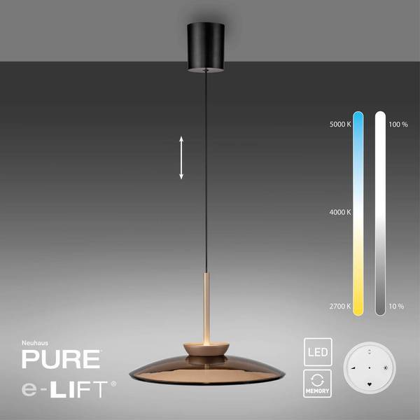 LED Pendellampe PURE E-Moon Bronze